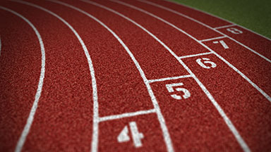 200 meter athletics running race