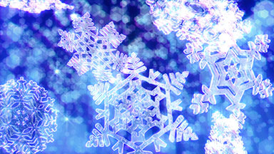 Big Christmas snowflakes loop - dark blue