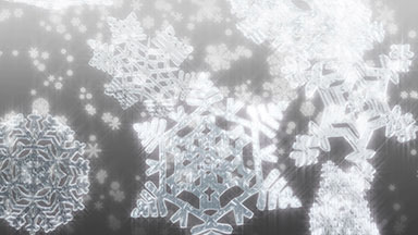 Big Christmas snowflakes loop