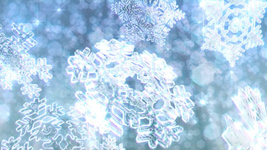 Big Christmas snowflakes loop - silver/grey