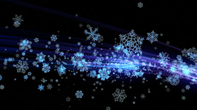 Christmas holiday snowflake light trails