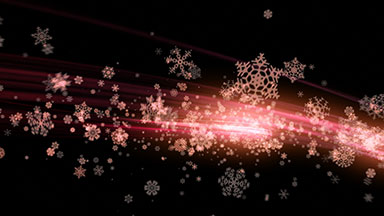 Christmas holiday snowflake light trails