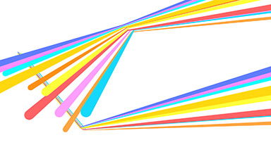 Pack of 4 animations of colorful striped lines