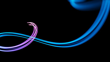 Light Streaks. Flowing Red and Blue Lines